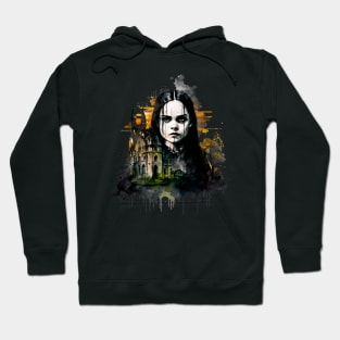 ADDAMS Family, Wednesday-inspired design, Hoodie